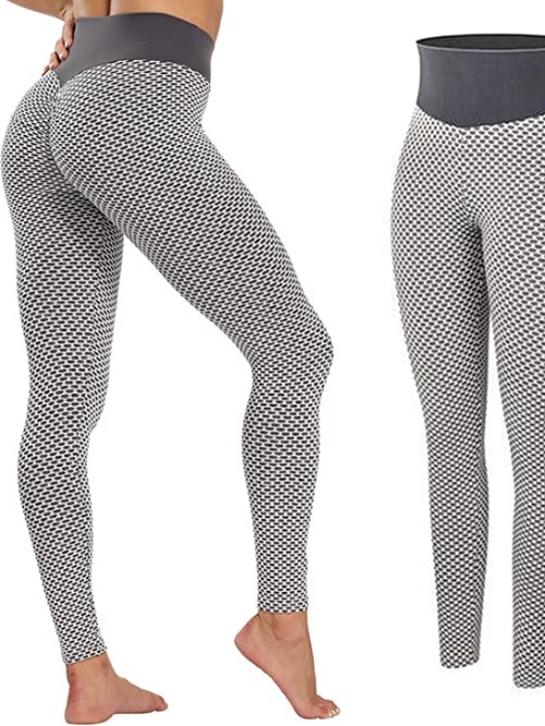 Mirabeautypolice-Grey High Waist Seamless Leggings TikTok Butt Enhancer Seductive Fabulous Fit-image-01